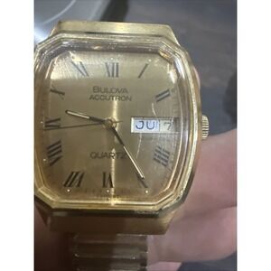 Vintage Bulova Accutron Quartz Watch 10K  R.G.P. Case N9 Works
